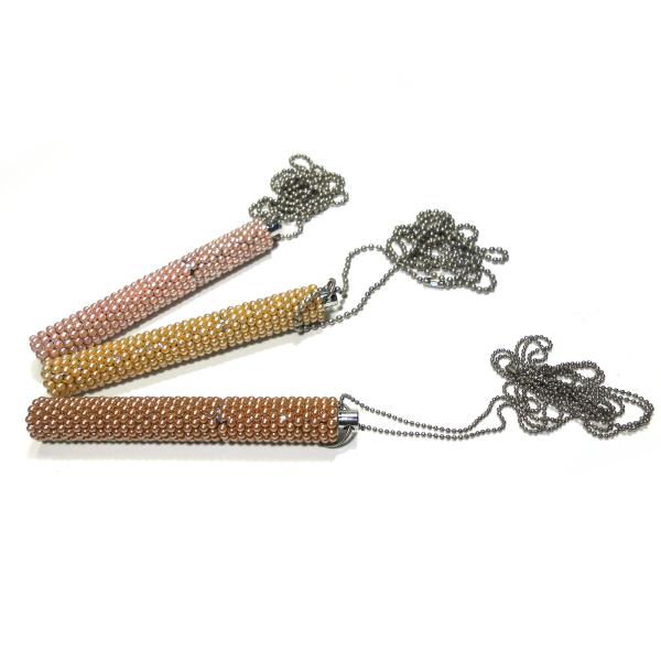 Fully Handmade Rotary Keychain Mini Pen , 80mm Mini Metal Pen