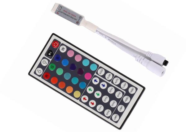 Mini IR Remote RGB LED Strip Controller 72W 44Keys SMD 5050 Smooth Change