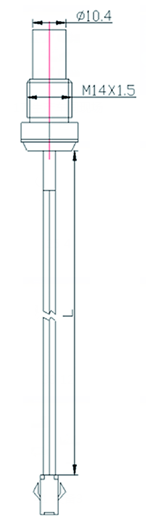 CWF5 Brass Thread Water NTC Temperature Sensor 200KOHM For Testing Temperature Change of Water Tank