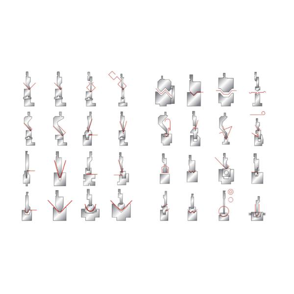 45HRC-50HRC Твердость пресс тормозные инструменты для изгиба пресс тормозные формы