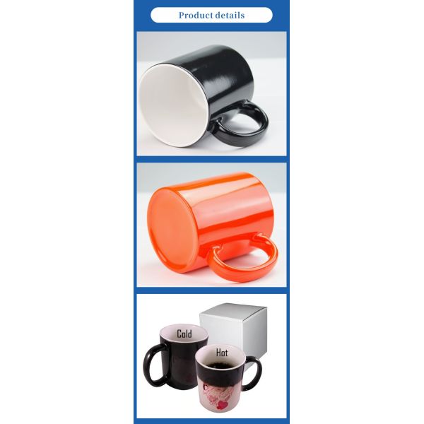 Factory Direct Sublimation Ceramic Cups Gradient Design Sublimation for Mugs for Promotional & Business Gifts