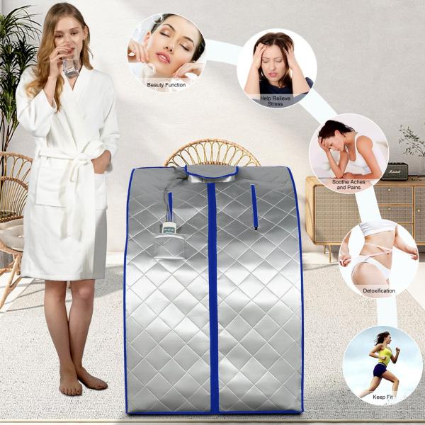 Portable Far Infrared Sauna With Heating Foot Pad And Foldable Reinforced Chair