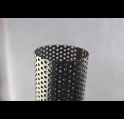 201 304 Perforated Stainless Steel Cylinder , Custom Length Perforated Steel Tube