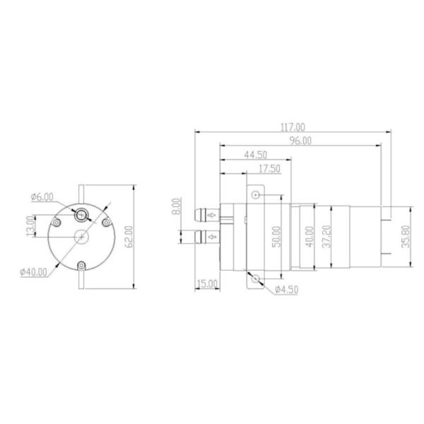 Sovoflo food grade quiet dc pump 12V 24V 36V water pump long life diaphragm pump for hot water 60℃ diaphragm pump