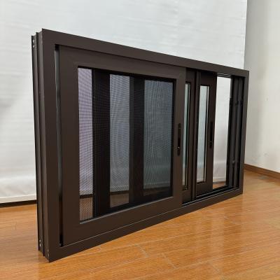 Aluminum Alloy Sliding Window With Double Glazing For Apartment Bedrooms