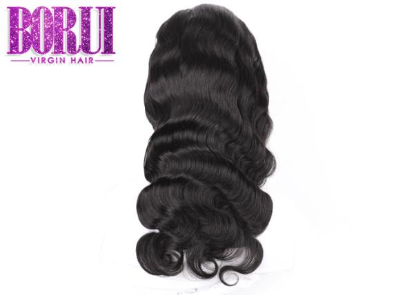 Body Wave Full Lace Front Wigs Human Hair , Pre Pluked Human Hair Lace Wigs With Baby Hair