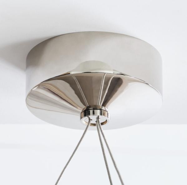 PB 5152 Encircle 48 Ring Chandelier Bronze / Polished Nickel / Natural Brass Finish