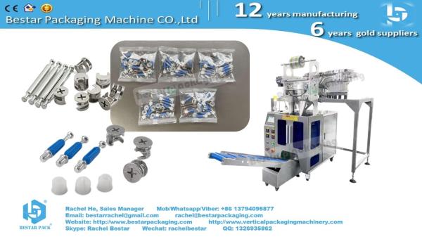 Furniture hardware automatic counting mixing packaging machine with TTO printer