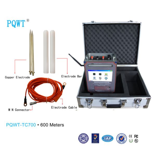 PQWT-TC700 600m Deep Water Detector with Touch Screen and 92% Accuracy for Borehole Water Detection