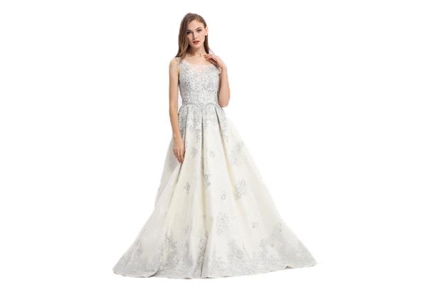 Women Elegant Party Long Prom Party Dress A - Line Patchwork For Formal Evening Party