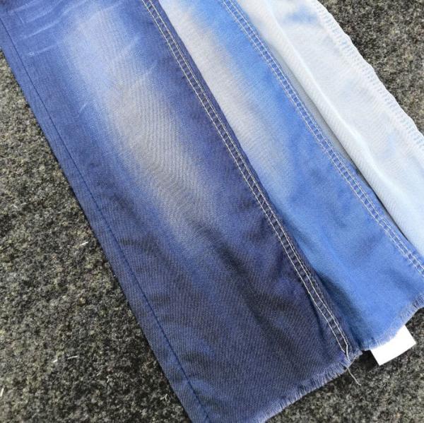 4.8oz Light Weight Denim Fabric Lycell Spandex Stretch Plain Dark Blue