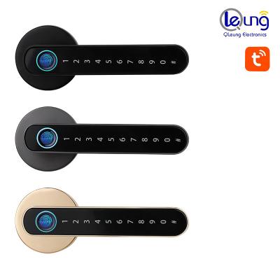 BLE Smart Fingerprint Locks Tuya App TTlock Fingerprint Door Lock para quarto