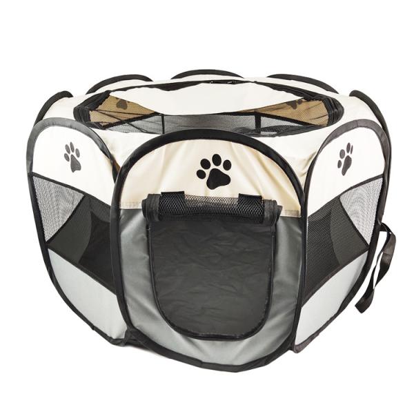 Oxford Fabric 48cm Dog Playpen Fence 58cm Fold Up Dog Playpen