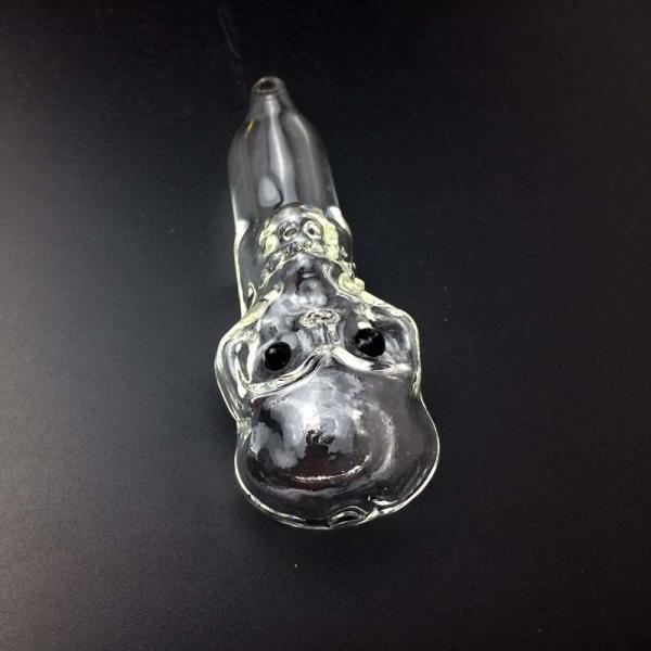 Cartoon Cool Design Yellow Hookahs Smoking Handy Pipe Straight Tube OEM / ODM Available