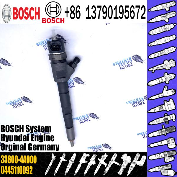Injetor comum 0445110279 do trilho, 0445110186, 33800-4A000,33800-4A160 para o carro diesel