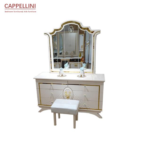 Anti Dirty Bedroom Sets Furniture European Style White King Bedroom Set