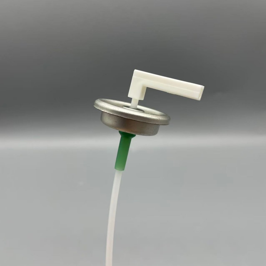Seven-Dose 1 Inch Aerosol Dispensing Valve with Customizable Stem and Actuator Selection