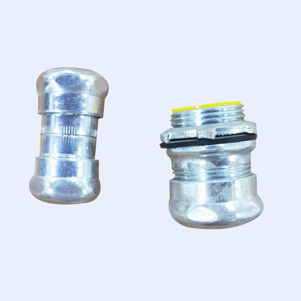 3 Inch Steel Electro Galvanized Compression EMT Coupling Insulated PVC