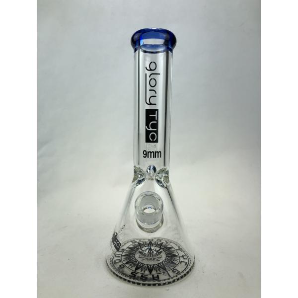 12 Inch Glass Bong 9mm Thickness Glass Wall Super Heavy Water Pipes