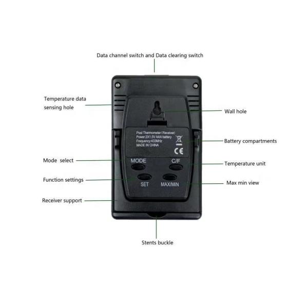 Solar Energy Water Thermometer For Accurate Temperature Monitoring In Pools And Tanks