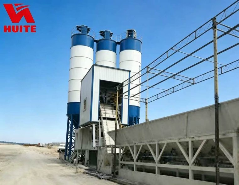 High Output HZN75 Precast Modular Concrete Batching Plant Wear Resistant 130kW
