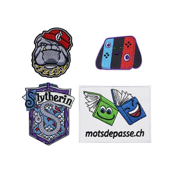 Design Custom Cute Animal Cartoon Logo Embroidered Patches for Clothing