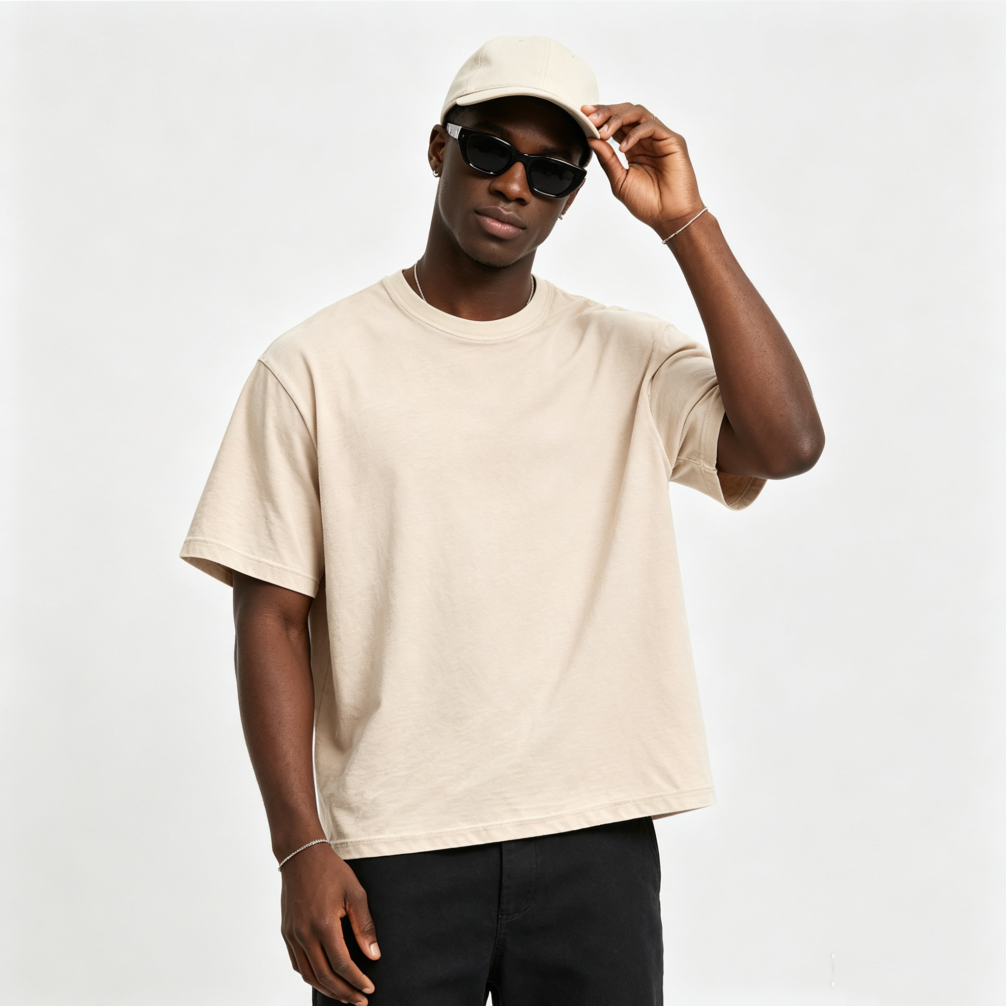 Relaxed Men's Custom Polo Shirts 180G 100 Cotton Polo Shirt Wrinkle Resistant