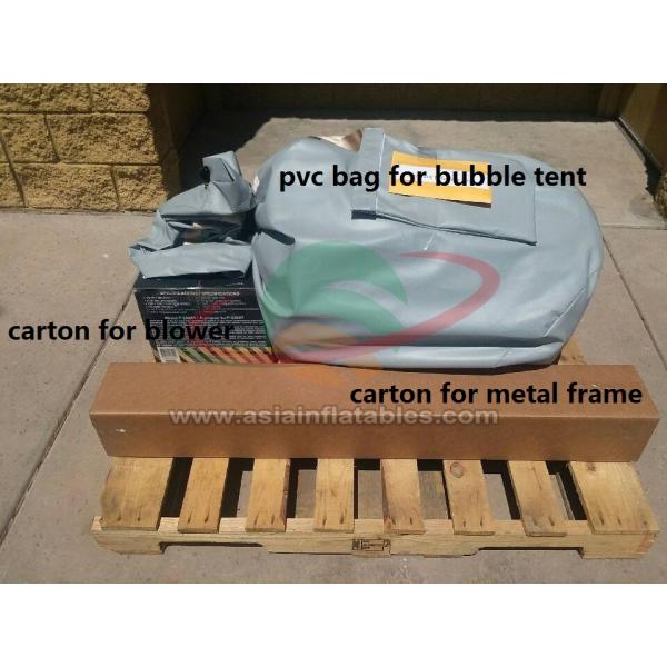 Прочный серый на открытом воздухе располагаясь лагерем раздувной шатер пузыря 2 лет гарантии