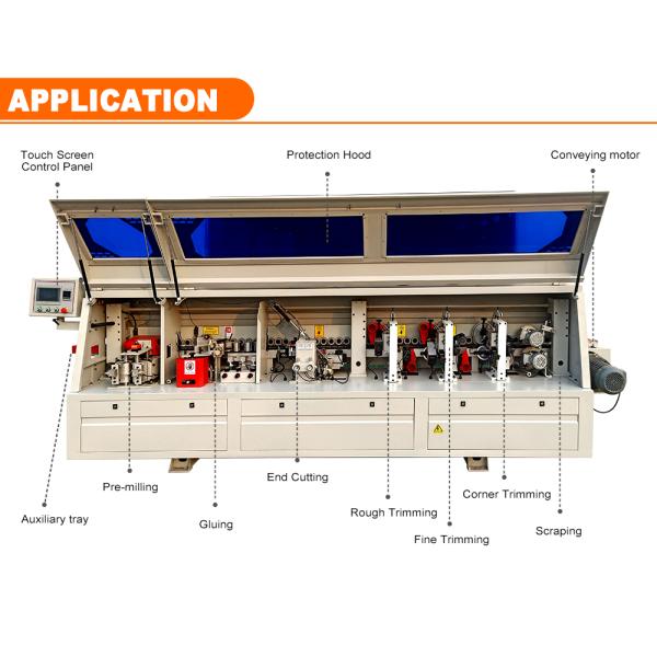 High Productivity Woodworking Automatic PVC Tape Edge Banding Machine