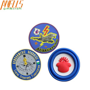 Carton Kids Morale PVC Patch  2D/3D One Side Logo  Glow In The Dark