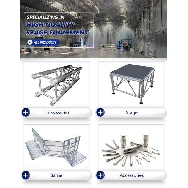 Алюминиевая сплав Сертификат Spigot Truss Клип и штифт для прямого круга арки лестницы