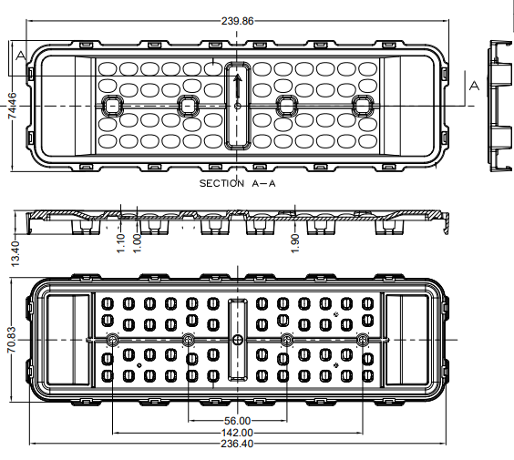 CXH4875150D-K24075-JYBAA Clasp Structure Lamp Lens SMD3030 / SMD2835