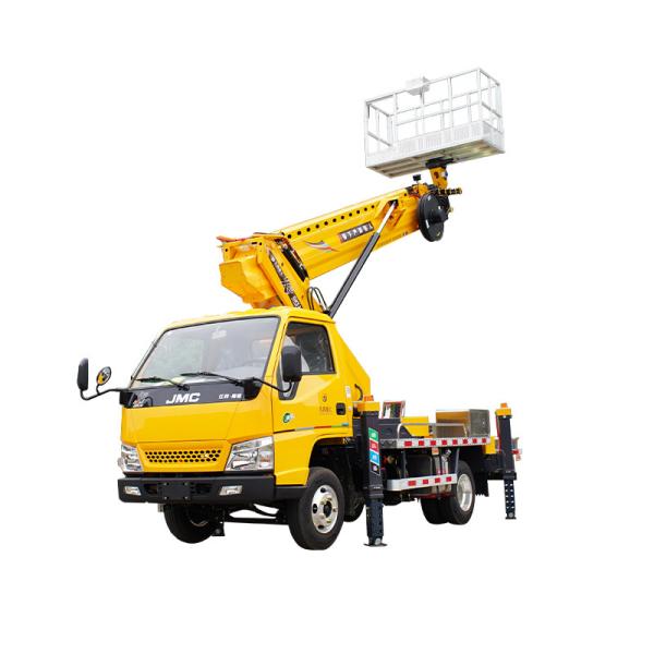 Camion de travail aérien à plate-forme haute à flèche télescopique JMC 28M de haute qualité