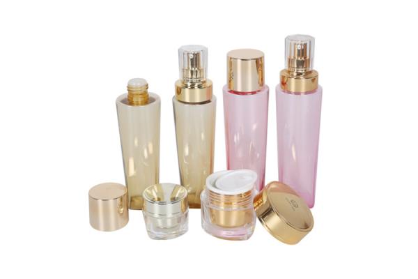 New Colored Skincare Cosmetic Packaging Set PETG 150ml 200ml Toner Lotion Bottle 15g 50g Acrylic Cream Jar