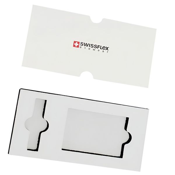 White Card Watch Gift Box Hot Stamping Logo Waterproof With EVA Inside