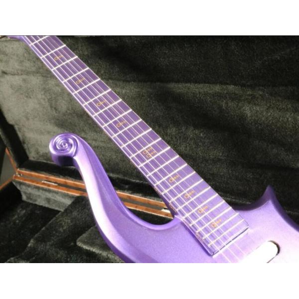 Quality sh covered pickup purple prince set in neck painted fretbard prince Electric guitar Guitar