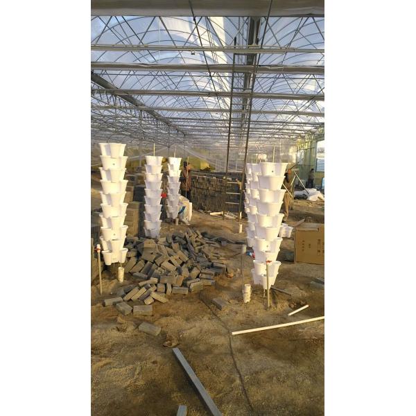 Plastic Modern Stacking Vertical Flower Pot For Substrate Cultivation