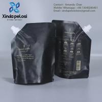 Sac à buse en papier d'aluminium autoportant sur mesure, écouvillon à poche debout pour boissons et aliments liquides