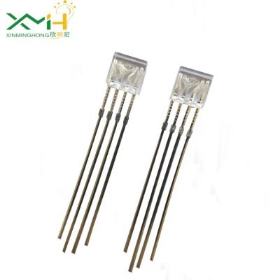 Rectangular 2*5*7mm RGB Through Hole LED Clear LED Diode
