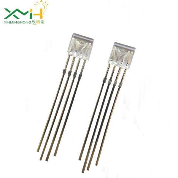 Rectangular 2*5*7mm RGB Through Hole LED Clear LED Diode