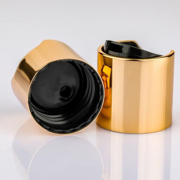 Диска золота Tassel 20/410 крышка сияющего алюминиевого верхняя с черной верхней частью для лосьона тела шампуня