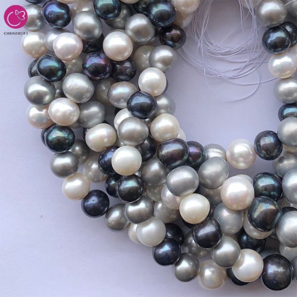 12mm 14mm Natural Yellow White Green Freshwater Pearl  Jewelry Accessories Handmade Freshwater Pearl