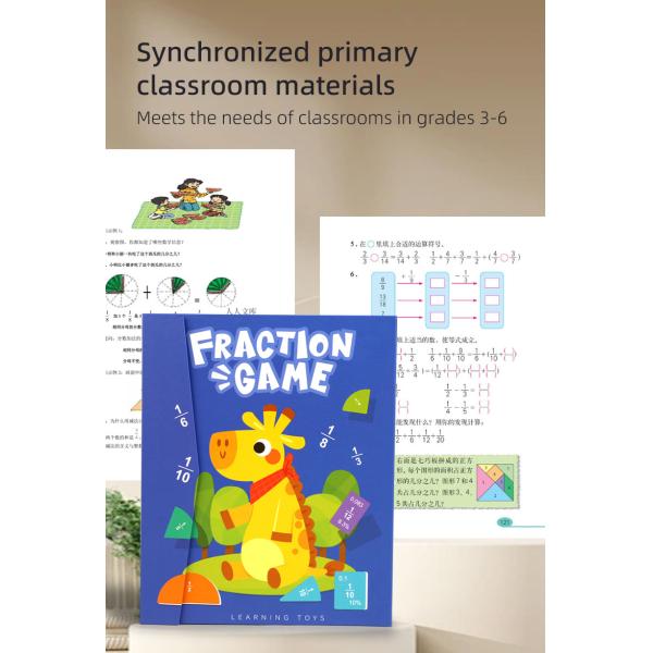 Magnetic Fraction Learning Math Toy for Children Kids Montessori Arithmetic Teaching Aids Educational Toys