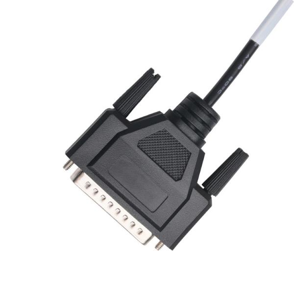 Custom Cable Assembly Connectors OEM/ODM For CLEAR PVC 30P D-SUB FEMALE To GX12 M12-2P Connector