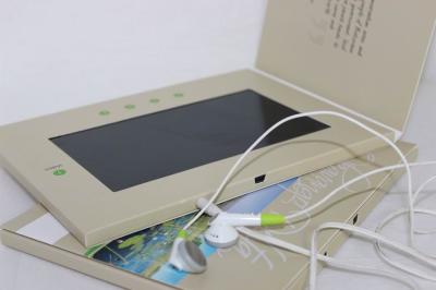 2w Touch screen video booklet , lcd video mailer for company intruction
