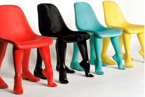 Pharrell'S Perspective Fiberglass Dining Chair For Office / Home Use