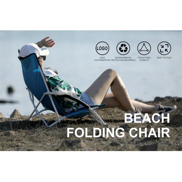 Camping Folding Beach Chair Ultralight Waterproof Low Seat Backpacking With Cup Holder