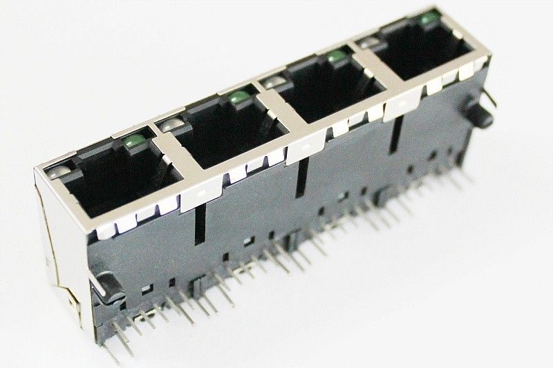 Подгонянный разъем Multi-порта RJ45 модульного Jack JG0-0032NL/PCB Маунта RJ45