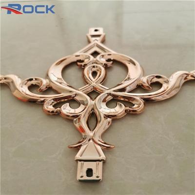 UV 7*15 cor-de-rosa dourados galvaniza a extrusão que os perfis de alumínio florescem para a vitrificação dobro georgian