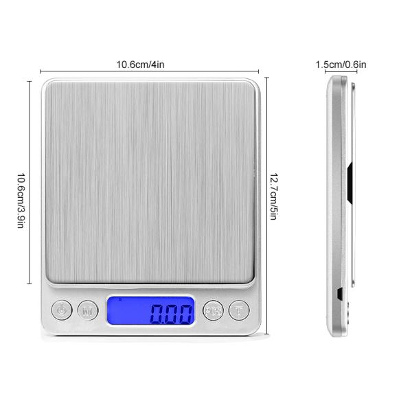 Alta precisión 3kg 0.1g 0.01g Balanza de joyas digitales Mini gramo de oro Balanza de café para balanzas de laboratorio Pesada de alimentos de cocina